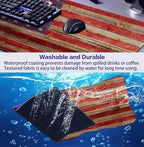 Tree Texture American Flag Computer Mouse Pad, Suitable - Image 6