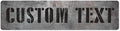 Custom Sign, Custom Street Sign, 11 Font Colors, 13 Font Styles, 4 Hole Options by MySignCenter