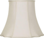 Creme Large Bell Cut Corner Lamp Shade 10" Top x 16" Bottom x 14" Slant x 13.5" by Springcrest