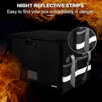 ENGPOW File Box with Lock, Fireproof Document Box with Zipper＆Pockets, - Image 6