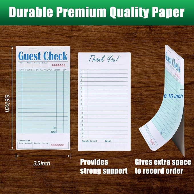 Guest Check Books 10 Pack, Guest Checks - Image 2