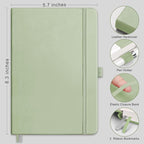 RETTACY Bullet Dotted Journal Notebook, 320 Numbered Pages, A5 Medium Size - Image 2