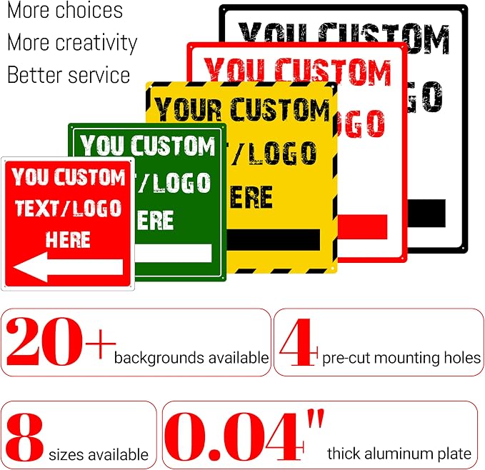 Custom Square Right Arrow Signs - Image 4