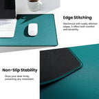 ALOANES Dark Green Waterproof Desk Mat, Large Extended Mouse Mat, Office Desk - Image 5