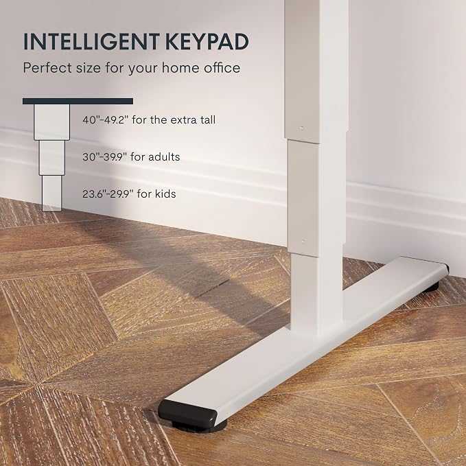 FLEXISPOT E6 3-Stage Dual Motor Electric Standing Desk 48 x 30 Sit Stand Up Desk - Image 4