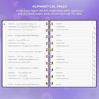 Clever Fox Password Book Spiral – Mini Internet Address & Password Organizer - Image 3