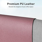 Aothia Leather Desk Pad Protector, Mouse Pad, Office Desk Mat, 31.5" x 15.7" - Image 2