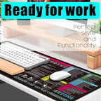 Excel Shortcut Keys Mouse Pad|Excel Cheat Sheet Desk Pad - Image 5