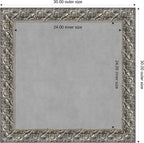 Amanti Art Silver Framed Magnetic Board 30x30 Medium Vision Board - Image 4