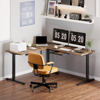 FLEXISPOT L Shaped Standing Desk, 71 x 63 Inch Electric Height Adjustable - Image 2