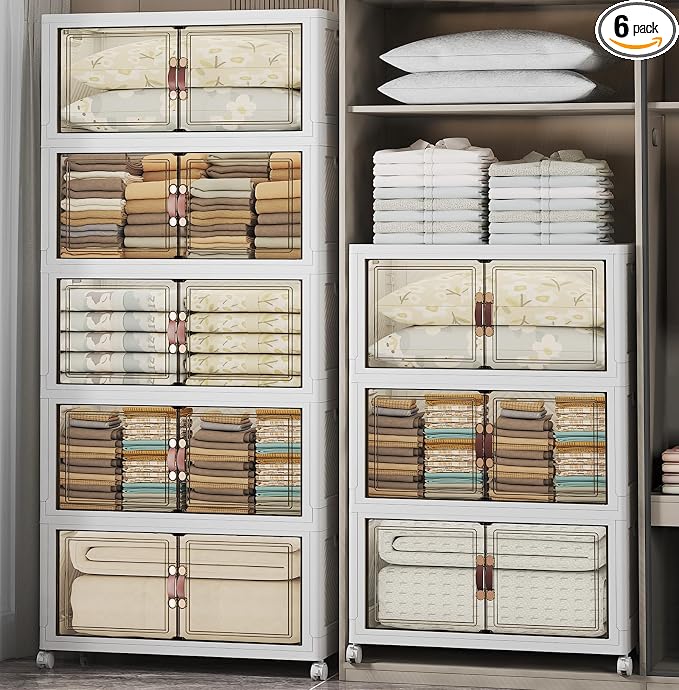 UAMFURI Extra Large Stackable Storage Bins by UAMFURIDirect