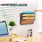 SUPEASY Wall File Organizer Mesh Office Mail Holder, Hanging Wall Organizer - Image 6