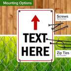 My Sign Center Custom Arrow, 7x10 Inches, Up Arrow, Professional Style - Image 5