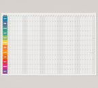 Dry Erase Wall Calendar 2026, 27×39 in — Double-Sided Yearly Planner, Reusable by CLEVERSIGNS