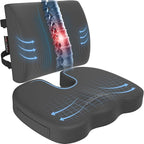 FORTEM Seat Cushion, Office Chair Cushion, Lumbar Support Pillow by FORTEM