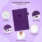 Clever Fox Password Book with alphabetical tabs. Internet Address Organizer - Image 2