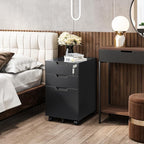 Fesbos 3 Drawer Vertical File Cabinet, Mobile Filling Cabinets - Image 9