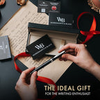 Wordsworth & Black Fountain Pen Set, Broad Nib, Includes 24 Pack Ink Cartridges - Image 3