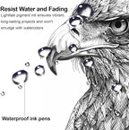 Micro Fineliner Drawing Art Pens, 12 Assorted Sizes, Waterproof Archival Ink - Image 5