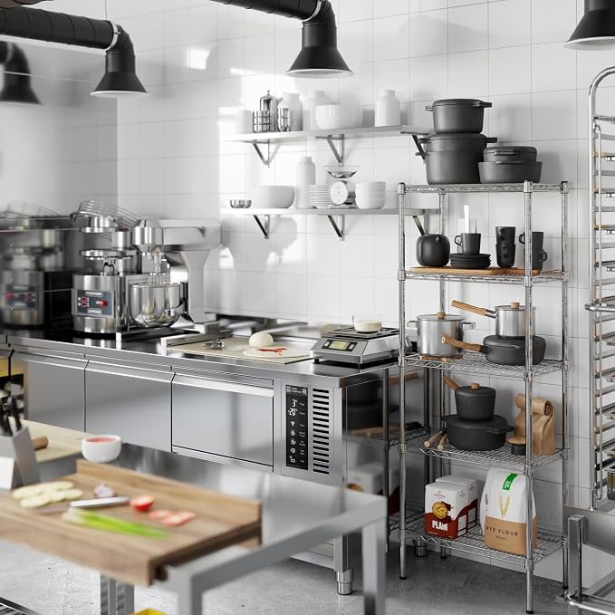 Regal Altair 14" Deep x 24" Wide x 64" Height Wire Shelving Kit | 5-Tier | NSF - Image 2