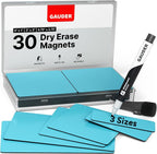 GAUDER Magnetic Dry Erase Labels | Magnetic Labels to Write on | Dry Erase by GAUDER