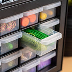 IRIS USA Small Plastic Drawer Organizer, Stackable Teacher Toolbox Crayon Small - Image 10
