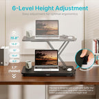 PEGZONE Keyboard and Mouse Riser, Height Adjustable keyboard stand - Image 2