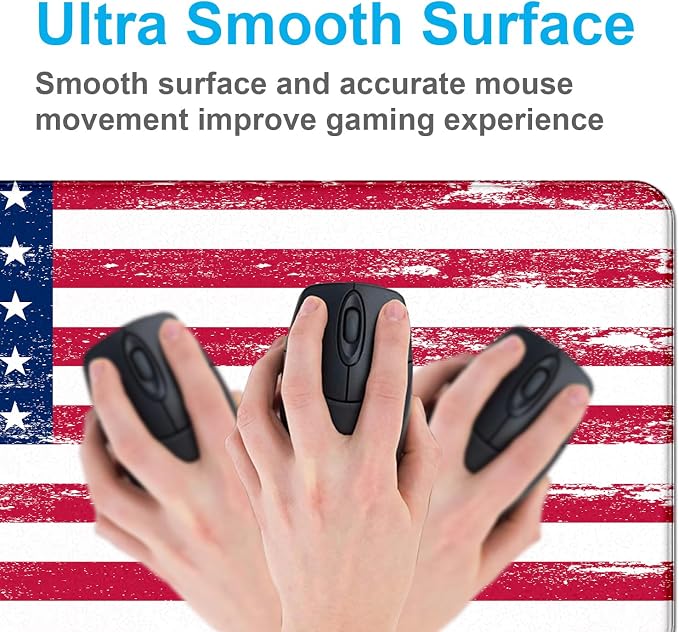 American Flag XXL Extended Mouse Pad, Laptop Pad, Waterproof, Non Slip - Image 4
