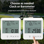 Digital Barometer Ambient Weather Forecast Clock Thermometer and Hygrometer - Image 4