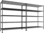 REIBII 45.5''W Storage Shelves Wire Shelving, 5 Tier Pantry Shelves by REIBII