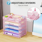Marbrasse 5-Tier Letter Tray Paper Organizer - Image 4
