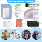 2Pcs Chore Chart for Kids to Do List Checklist Board Detachable Message Slider - Image 2
