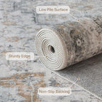 GENIMO 7'6''x9'6'' Area Rugs for Living Room, Machine Washable Rugs, Low Pile - Image 4