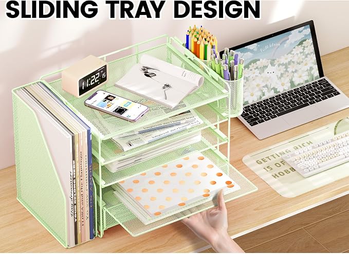 OPNICE Desk Organizer, 5-Tier Paper File Organizer - Image 5