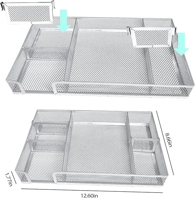 Green Office Desk Accessories, Desk Drawer Organizer, Stapler and Tape - Image 3