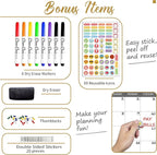 CLEVER CLEAN Large Dry Erase Wall Calendar 5 Feet- 48"x60" 2026 Undated Yearly - Image 3