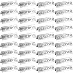 Peryiter Metal Reserved Table Signs Metal Reserved Sign Double Sided Table by Peryiter