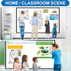 H-Qprobd 6'x4' Large Magnetic White Board Dry Erase Whiteboard - Image 7