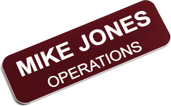 Custom Engraved Name Tag Badges – Personalized Identification by ProvidenceEngraving