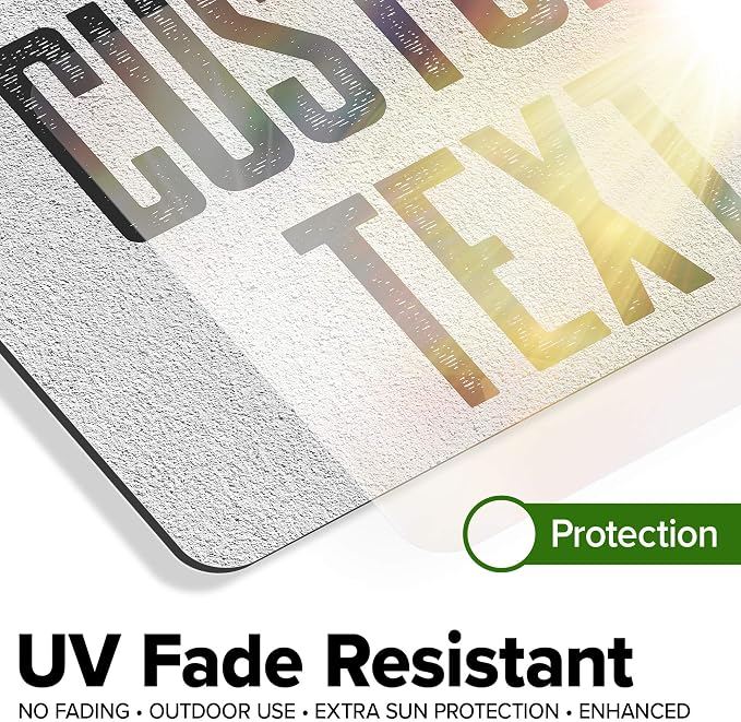 Custom Sign, Custom Street Sign, 11 Font Colors, 13 Font Styles, 4 Hole Options - Image 5