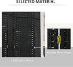 HOMCOM Room Divider, 8 Panel Folding Privacy Screen, 5.6' Tall Freestanding - Image 5