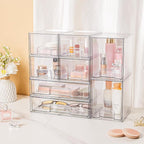 Vtopmart Clear Stackable Storage Drawers Set of 5, Plastic Organizer Bins - Image 6