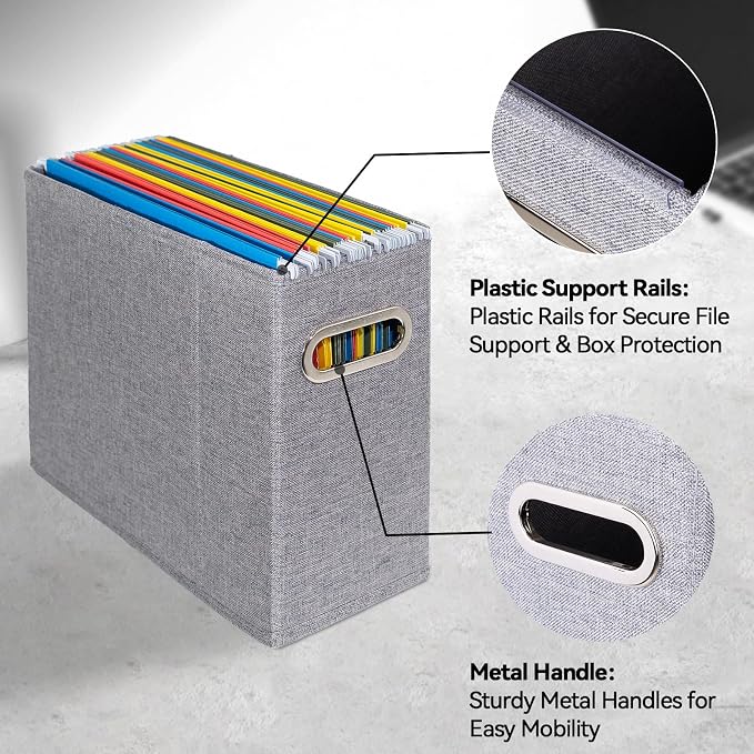 ComfortKeeper 4 Packs Letter Size File Organizer, File Folders Organizer - Image 4