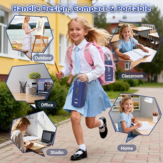 AFMAT Electric Pencil Sharpener, Fully Automatic Pencil Sharpener, Auto in & Out - Image 7