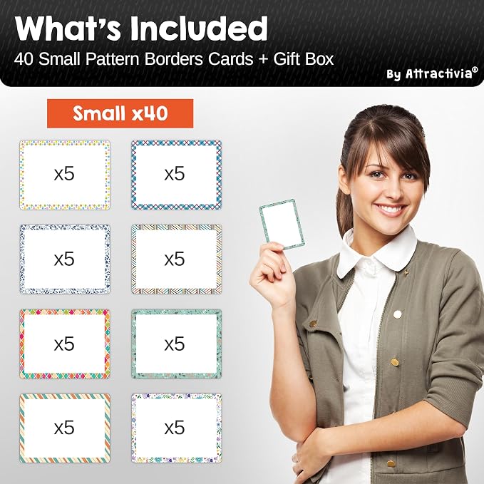 Attractivia Dry Erase Magnetic Labels 2.8 x 1.8 in, Pattern Borders, Small Dry - Image 7