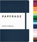 PAPERAGE Blank Journal Notebook, 160 Pages, Medium 5.6 in x 8 in by PAPERAGE