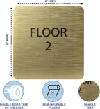 Deep Violet ADA Floor 2 Sign - Image 3