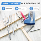 meite T-50 Heavy Duty Staples Marine, 1/2 Inch 304 Stainless Steel Staples - Image 7