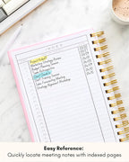 Lamare Meeting Notebook for Work Organization – Perfect Work Notebook for Note - Image 4