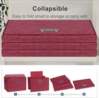 Graciadeco Large 17" 36 Quart Collapsible Stackable Storage Bins - Image 4